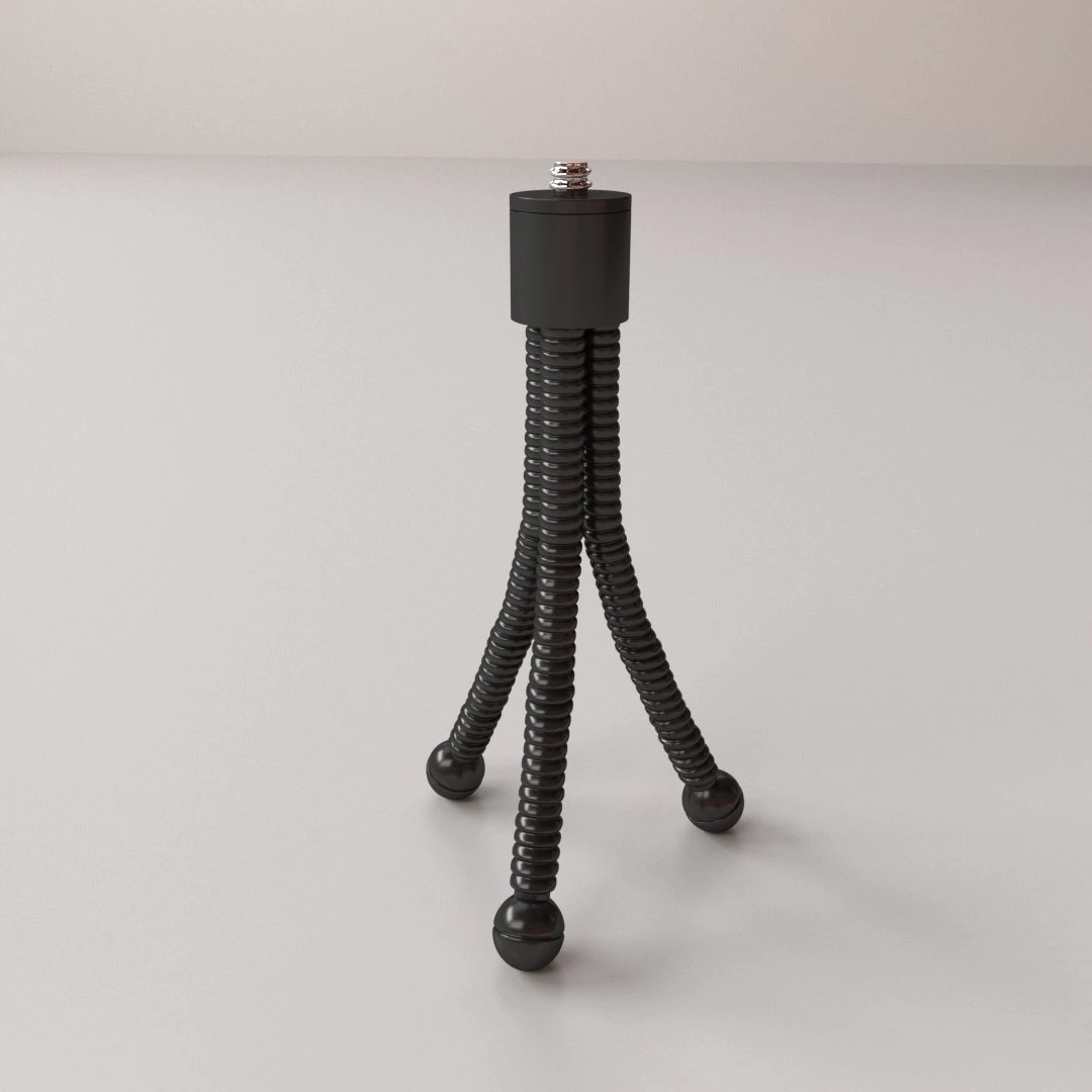 mini tripod 3D Model .c4d .max .obj .3ds .fbx .stl .blend 