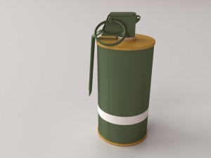 m18 smoke grenade 3D 模型