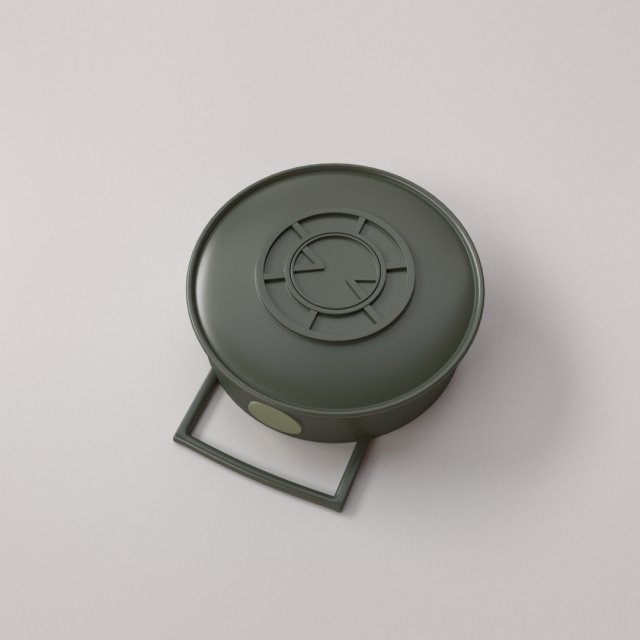 land mine 3D मॉडल .c4d .max .obj .3ds .fbx .stl .blend 