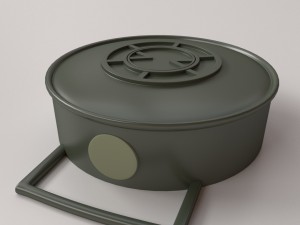 land mine 3D मॉडल