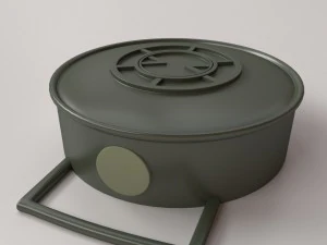 mina terrestre Modelo 3D