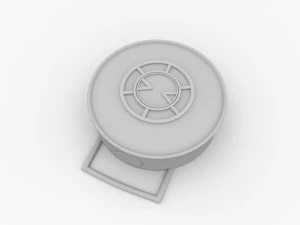 mina terrestre Modelo 3D