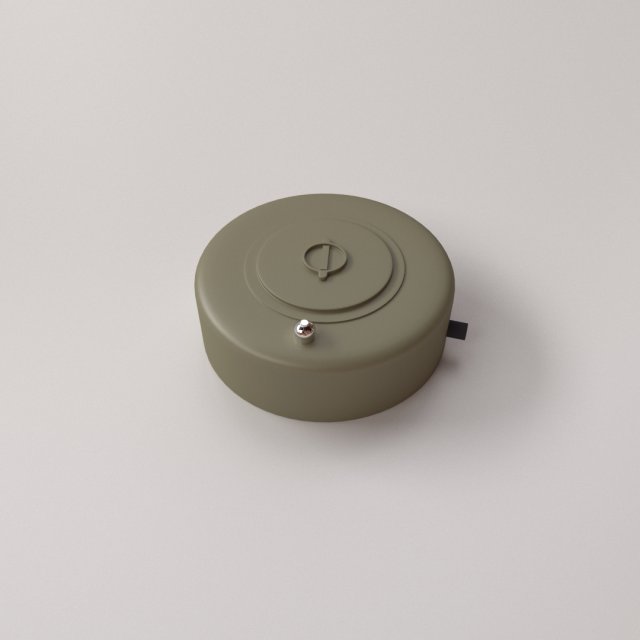 anti tank mines Modello 3D .c4d .max .obj .3ds .fbx .stl .blend 