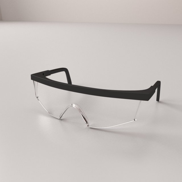 safety glass 3D 모델 .c4d .max .obj .3ds .fbx .stl .blend 