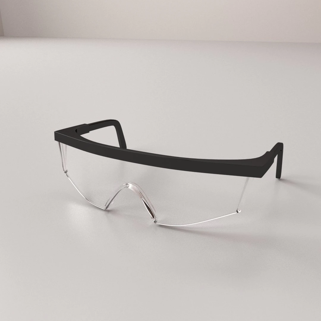 safety glass 3D Model .c4d .max .obj .3ds .fbx .stl .blend 