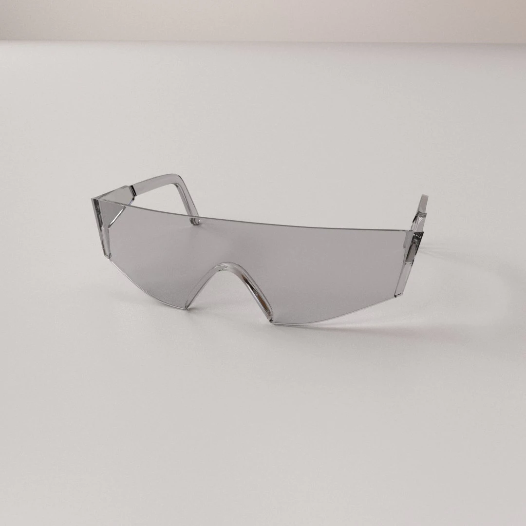 safety glass v2 3D Model .c4d .max .obj .3ds .fbx .stl .blend