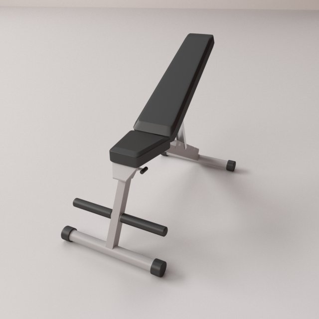 exercise bench 3D 모델 .c4d .max .obj .3ds .fbx .stl .blend 