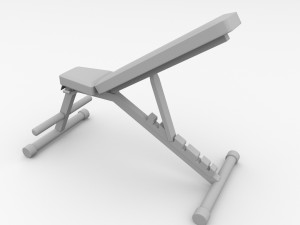 exercise bench 3D 모델