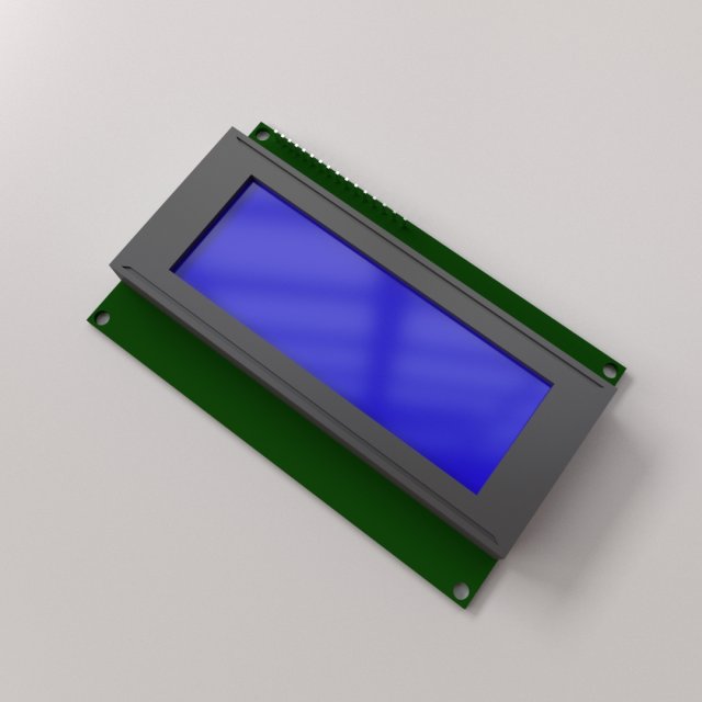 lcd module 3D 모델 .c4d .max .obj .3ds .fbx .stl .blend 