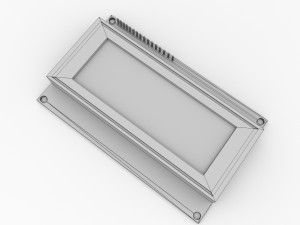 lcd module 3D 모델