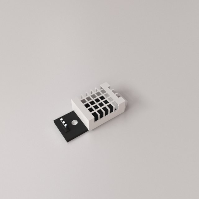 dht22 sensor 3D मॉडल .c4d .max .obj .3ds .fbx .stl .blend 