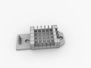 dht22 sensor 3D Model