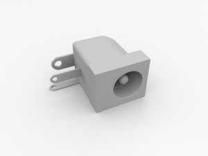 dc barrel jack Model 3D