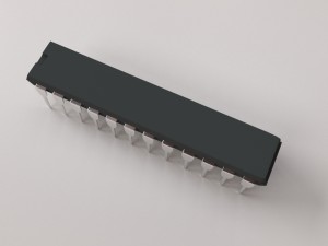 28 pin microchip 3D Model