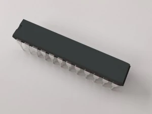 28 pin microchip 3D Model