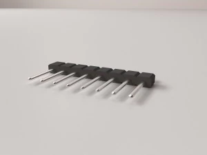 straight male header 3D Model
