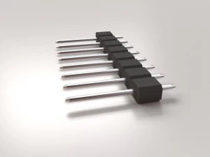 straight male header 3D Model