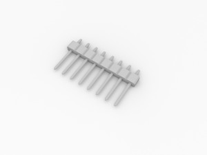 straight male header Model 3D