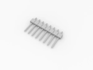 straight male header 3D Model