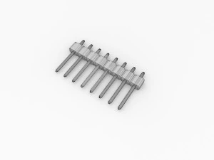 straight male header 3D Model