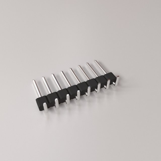 curved male header Model 3D .c4d .max .obj .3ds .fbx .stl .blend 