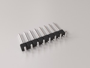 curved male header Modello 3D