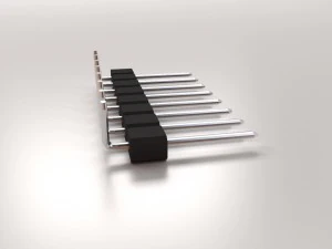 curved male header 3D Model