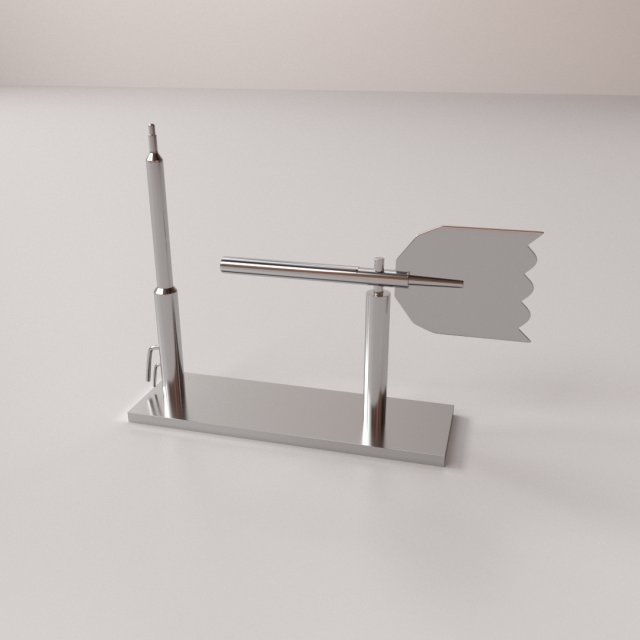 tube anemometer 3D Model .c4d .max .obj .3ds .fbx .stl .blend 