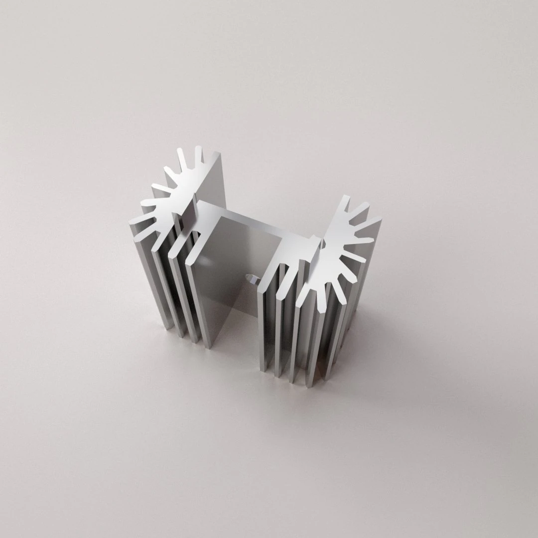 heatsink 3D Model .c4d .max .obj .3ds .fbx .stl .blend 