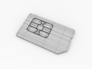 sim card 3D Модель