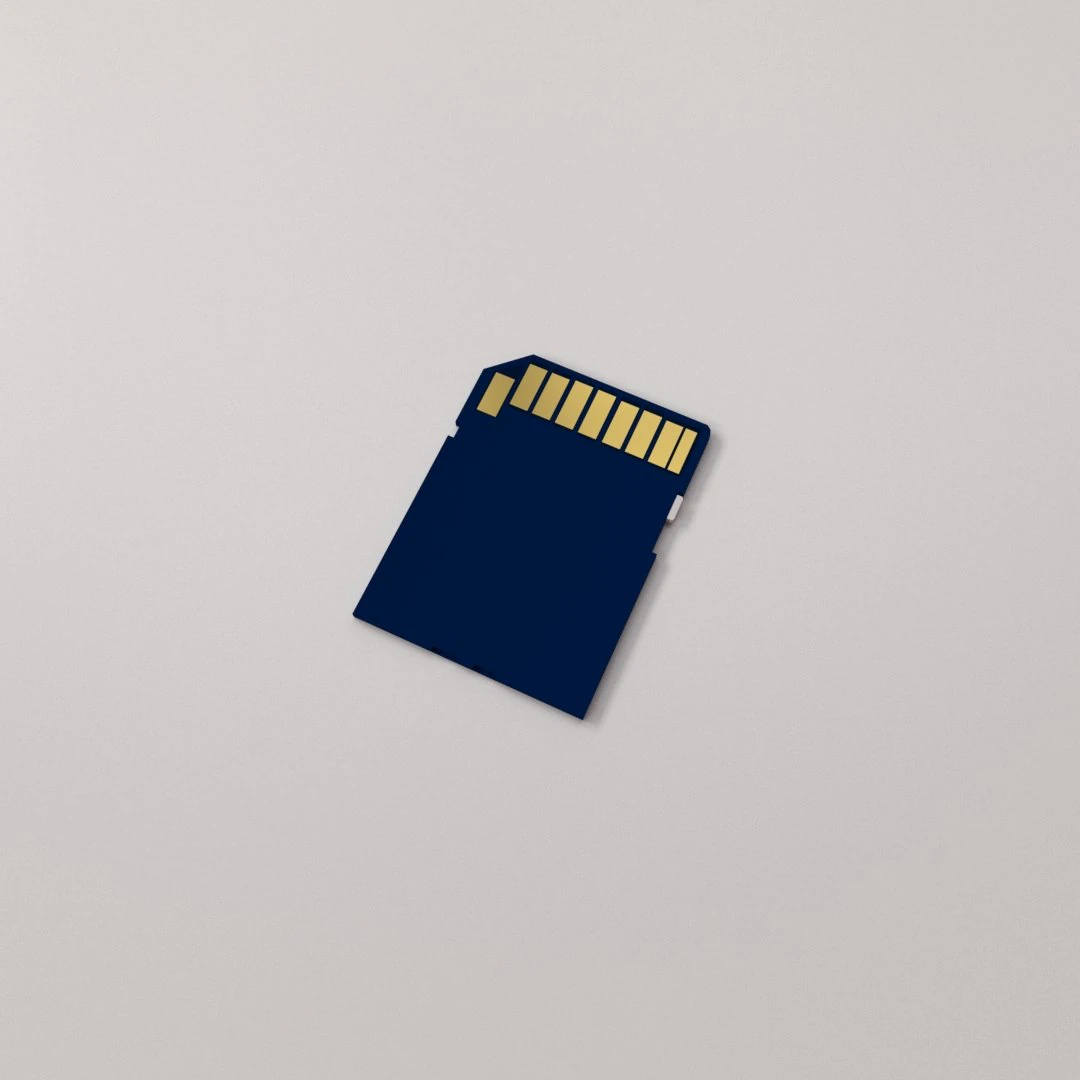 sd card 3D Model .c4d .max .obj .3ds .fbx .stl .blend 