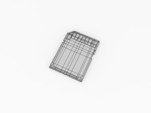 sd card Modello 3D