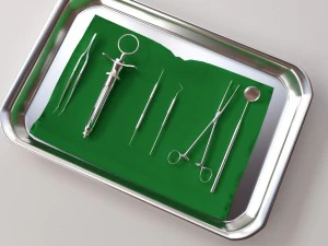 手術用トレイセット 3Dモデル