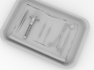 surgical tray set Modèle 3D