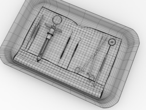 surgical tray set Modèle 3D