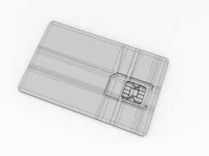 sim card v2 3D Model