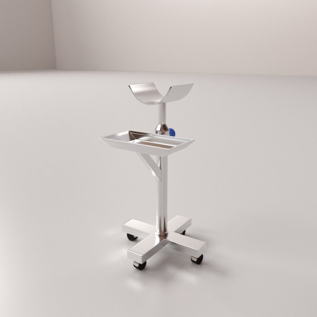 surgical tray stand Modèle 3D .c4d .max .obj .3ds .fbx .stl .blend 