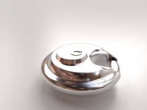 round padlock 3D Model