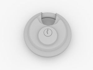 round padlock 3D Model