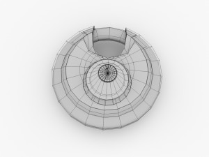 round padlock 3D Model