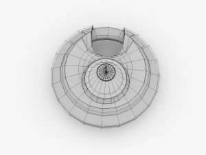 round padlock 3D Model