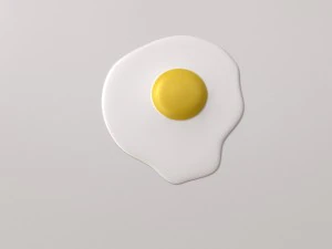fried egg 3D Model