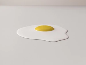 fried egg 3D Model