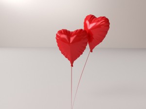 heart balloon 3D-Modell