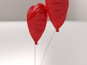 heart balloon 3D Model
