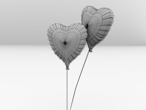 heart balloon 3D Model