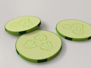 cucumber slices 3D Model