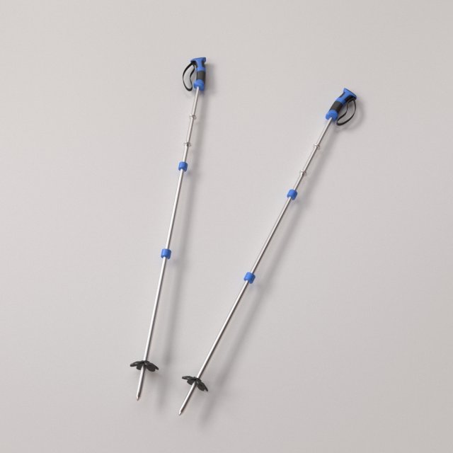 ski poles 3D 模型 .c4d .max .obj .3ds .fbx .stl .blend 