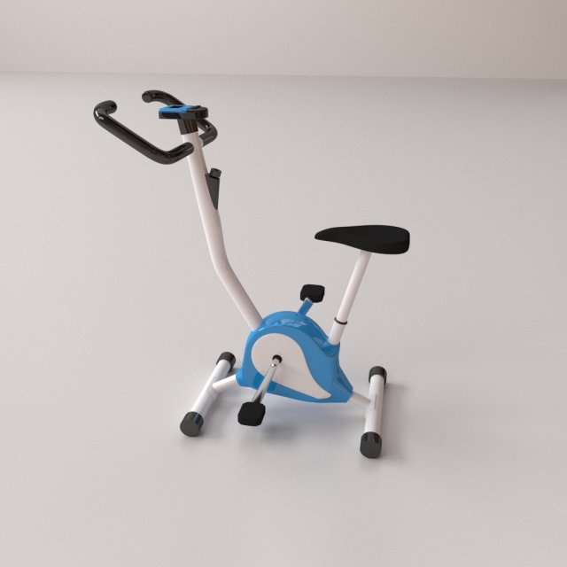 stationary bike 3D Модель .c4d .max .obj .3ds .fbx .stl .blend 