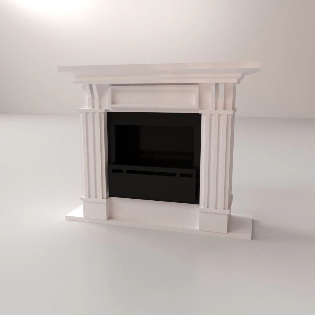 fireplace 3D Model .c4d .max .obj .3ds .fbx .stl .blend 